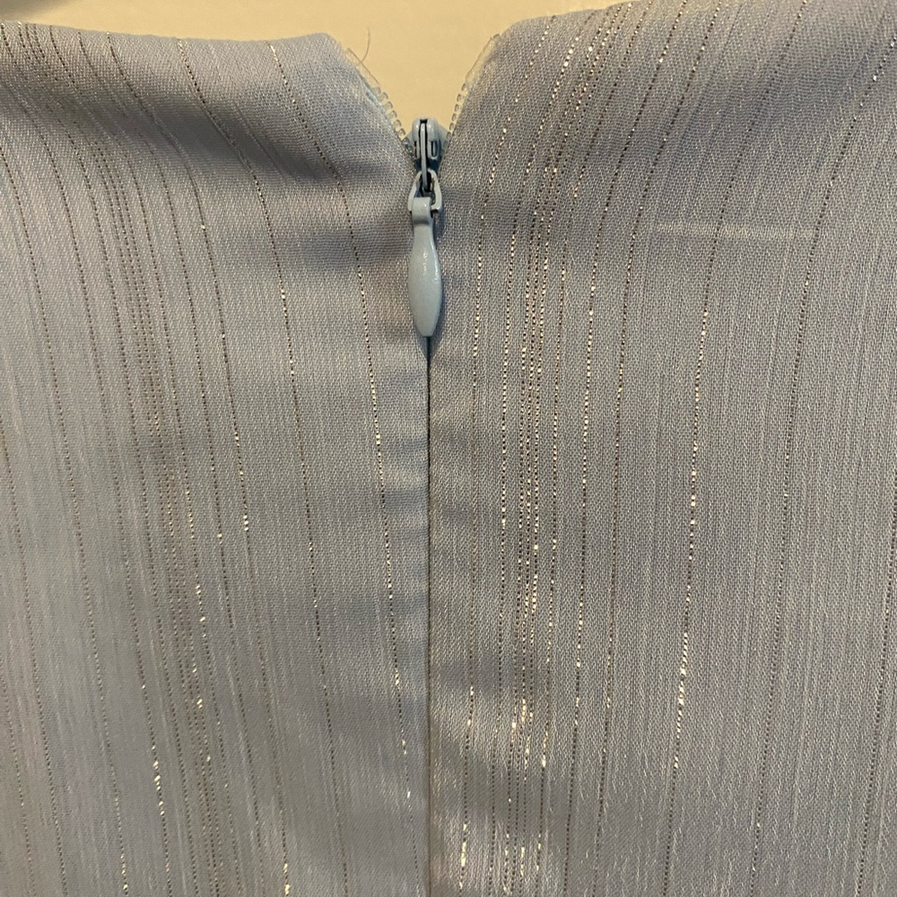 EverPretty Light Blue Sparkle Chiffon Wrap Dress - Picture 5 of 5